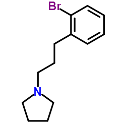1-[3-(2-Bromophenyl)propyl]pyrrolidine结构式