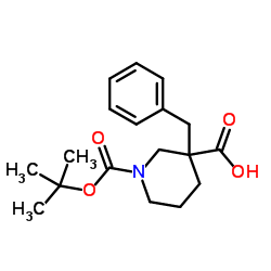 3-Benzyl-piperidine-1,3-dicarboxylic acid 1-tert-butyl ester picture