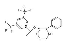 (2R,3S)-2-[(1R)-1-[3,5-bis(trifluoromethyl)phenyl]ethoxy]-3-phenylmorpholine结构式