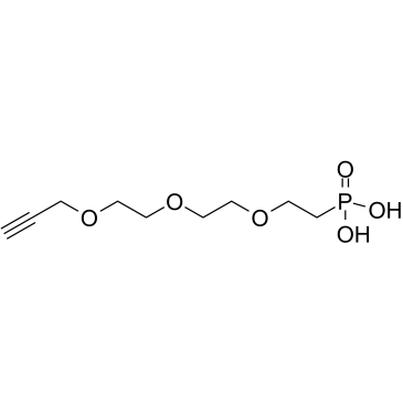 Propargyl-PEG3-phosphonic acid structure