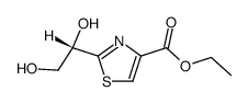 4-Thiazolecarboxylicacid,2-(1,2-dihydroxyethyl)-,ethylester,(S)-(9CI) structure