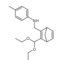N-((3-(diethoxymethyl)bicyclo[2.2.1]hepta-2,5-dien-2-yl)methyl)-4-methylaniline结构式
