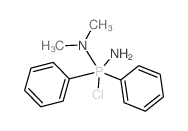 N-(amino-chloro-diphenyl-phosphoranyl)-N-methyl-methanamine结构式
