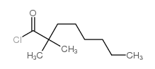 Octanoyl chloride,2,2-dimethyl-结构式