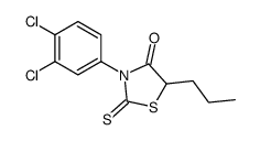 3-(3,4-dichlorophenyl)-5-propyl-2-sulfanylidene-1,3-thiazolidin-4-one Structure