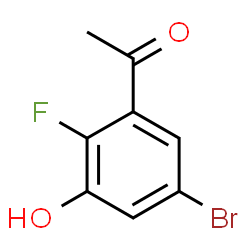 5-Bromo-2'-fluoro-3'-hydroxyacetophenone结构式