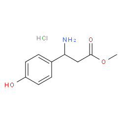 Methyl 3-Amino-3-(4-hydroxyphenyl)propanoate Hydrochloride Structure