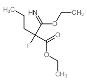 Pentanoic acid,2-(ethoxyiminomethyl)-2-fluoro-, ethyl ester结构式