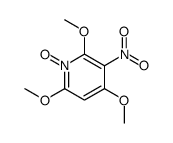 2,4,6-trimethoxy-3-nitro-1-oxidopyridin-1-ium结构式