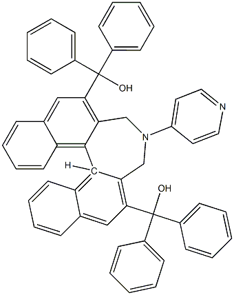 (S)-[4-(Pyridin-4-yl)-4,5-dihydro-3H-dinaphtho[2,1-c:1',2'-e]azepine-2,6-diyl]bis(diphenylmethanol) Structure