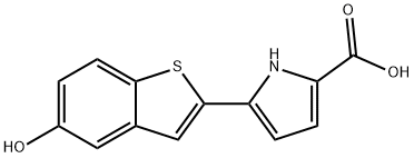 5-(5-Hydroxybenzo[b]thiophen-2-yl)-1H-pyrrole-2-carboxylic acid structure