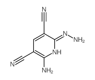 3,5-Pyridinedicarbonitrile,2-amino-6-hydrazinyl-结构式