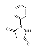 3,5-Pyrazolidinedione,1-phenyl- Structure