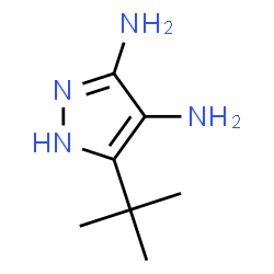 1H-Pyrazole-3,4-diamine,5-(1,1-dimethylethyl)- structure