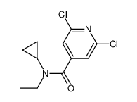 2,6-Dichloro-N-cyclopropyl-N-ethylisonicotinamide结构式