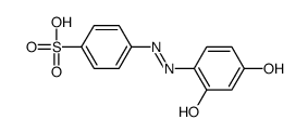 4-[(2,4-dihydroxyphenyl)azo]benzenesulphonic acid结构式