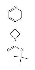 tert-butyl 3-(pyridin-4-yl)azetidine-1-carboxylate结构式