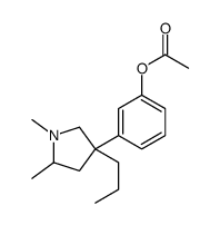 [3-(1,5-dimethyl-3-propylpyrrolidin-3-yl)phenyl] acetate Structure