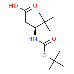 (S)-3-((tert-Butoxycarbonyl)amino)-4,4-dimethylpentanoic acid structure