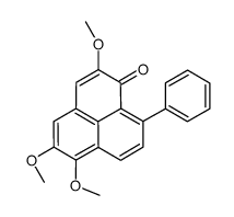 2,5,6-trimethoxy-9-phenylphenalen-1-one Structure