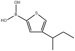 4-(sec-Butyl)thiophene-2-boronic acid结构式