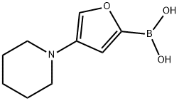4-(Piperidino)furan-2-boronic acid结构式