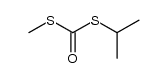 S-Isopropyl S-methyl dithiocarbonate Structure