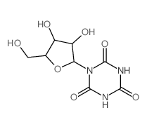 1,3,5-Triazine-2,4,6(1H,3H,5H)-trione,1-b-D-ribofuranosyl- Structure