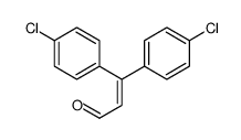 3,3-bis(4-chlorophenyl)prop-2-enal结构式