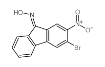 (NE)-N-(3-bromo-2-nitro-fluoren-9-ylidene)hydroxylamine structure