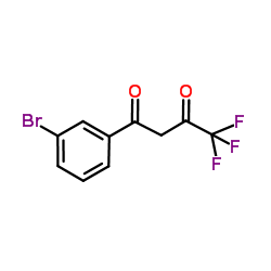 1-(3-溴苯基)-4,4,4-三氟-1,3-丁二酮结构式