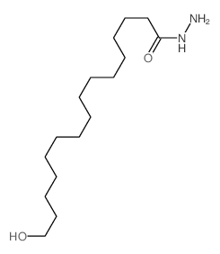 Hexadecanoic acid,16-hydroxy-, hydrazide Structure