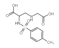 3-(carboxymethylamino)-2-[(4-methylphenyl)sulfonylamino]propanoic acid Structure