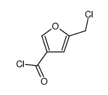 3-Furancarbonyl chloride, 5-(chloromethyl)- (9CI) Structure