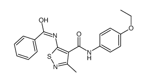 5-benzamido-N-(4-ethoxyphenyl)-3-methyl-1,2-thiazole-4-carboxamide Structure