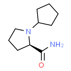 2-Pyrrolidinecarboxamide,1-cyclopentyl-,(2R)-(9CI) structure