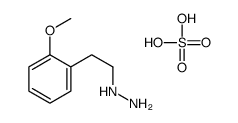 hydrogen sulfate,[2-(2-methoxyphenyl)ethylamino]azanium结构式