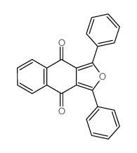 Naphtho[2,3-c]furan-4,9-dione, 1,3-diphenyl- Structure