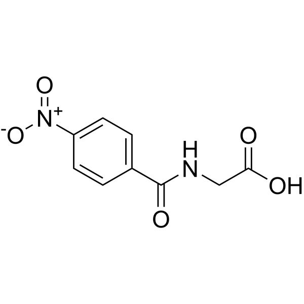 4-硝基马尿酸结构式