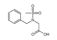 2-(N-benzylmethylsulfonamido)acetic acid结构式