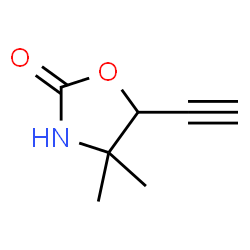 2-Oxazolidinone, 5-ethynyl-4,4-dimethyl- (9CI) structure