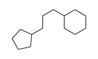 1-Cyclohexyl-3-cyclopentylpropane结构式