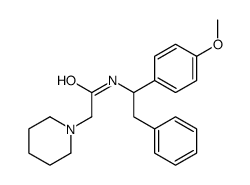 N-[1-(4-methoxyphenyl)-2-phenylethyl]-2-piperidin-1-ylacetamide Structure