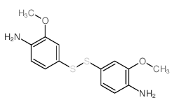 Benzenamine,4,4'-dithiobis[2-methoxy- (9CI)结构式