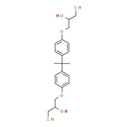 1,1'-[isopropylidenebis(p-phenyleneoxy)]bis[3-mercaptopropan-2-ol] Structure