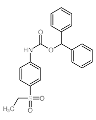 Carbanilic acid,p-(ethylsulfonyl)-, diphenylmethyl ester (8CI) Structure