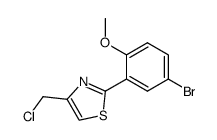 2-(5-bromo-2-methoxyphenyl)-4-(chloromethyl)thiazole Structure