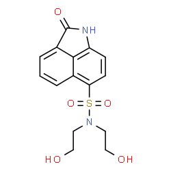 N,N-Bis(2-hydroxyethyl)-2-oxo-1,2-dihydrobenzo[cd]indole-6-sulfonamide结构式