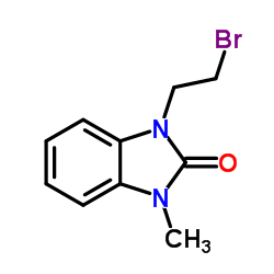 1-(2-Bromo-ethyl)-3-methyl-1,3-dihydro-benzoimidazol-2-one Structure