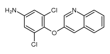 3,5-dichloro-4-(quinolin-3-yloxy)-phenylamine结构式